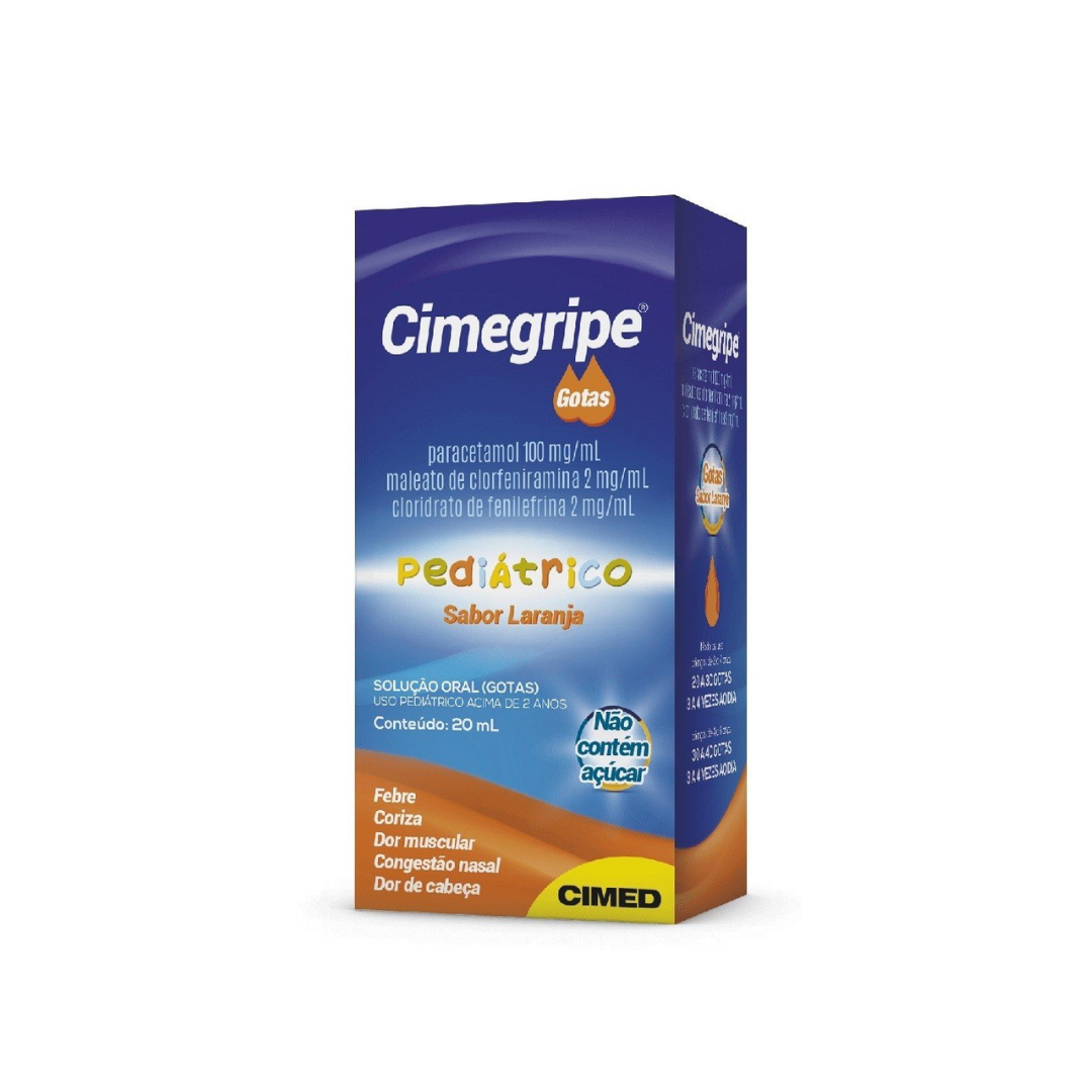 Cimegripe Pediátrico Gotas Laranja (20ml)